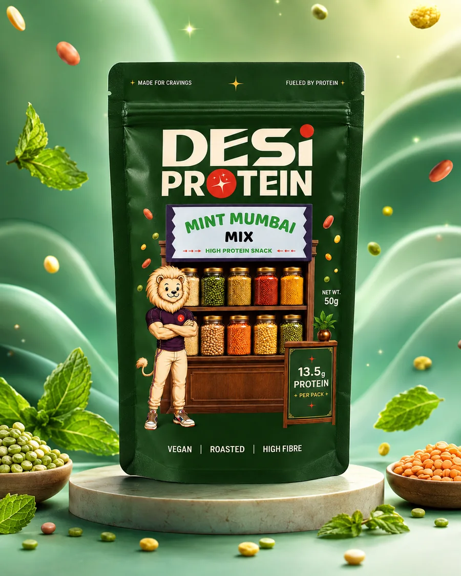 Mint Mumbai Mix campaign image on a fresh green flavor stage