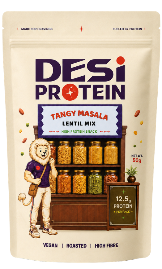 Tangy Masala Lentil Mix 50g pack — 12.5g protein per pack